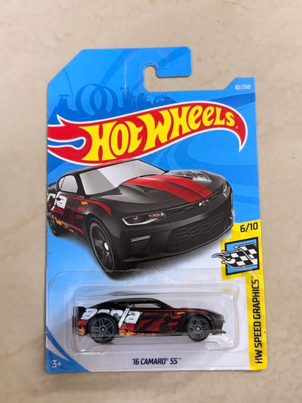 Hot Wheels 18 Copo Camaro SS Black Imported card