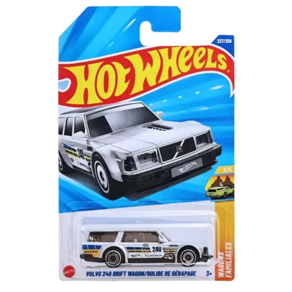Hot Wheels WAGONS - Volvo 240 Drift Wagon (Grey) 2025 card