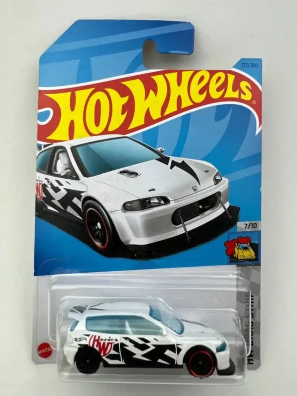 HotWheels Honda Civic Custom White Imported card