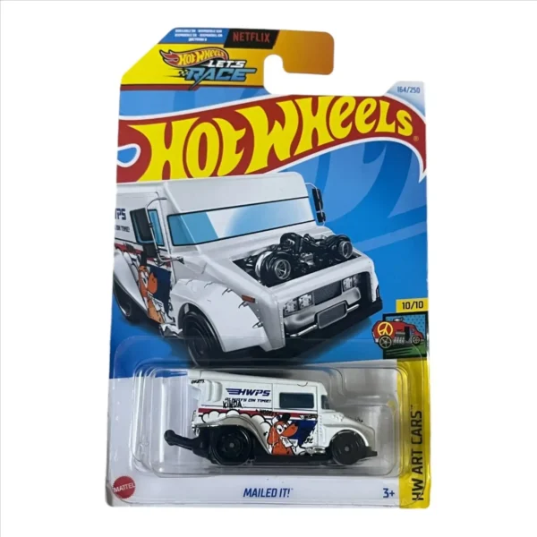 HOT WHEELS MAILED IT 10/10 HW ART CARS 164/250 EDITION 2024 (WHITE)