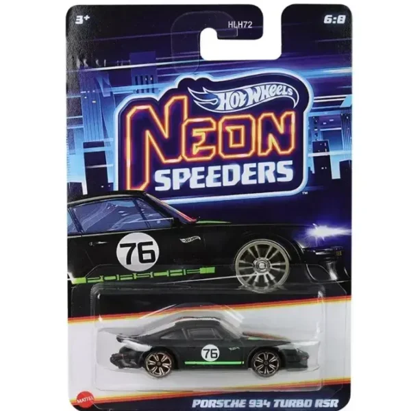 Hot Wheels Neon Speeder 2025 Edition 1:64 Scale Porsche 934 Turbo RSR