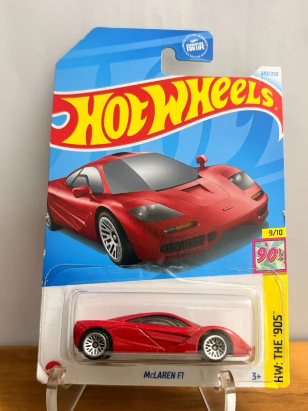 Hot Wheels McLaren F1 Imported card red