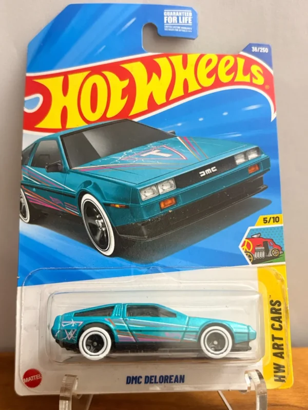 Hot Wheels HW The 80s DMC Delorean (Blue ) Imported Card