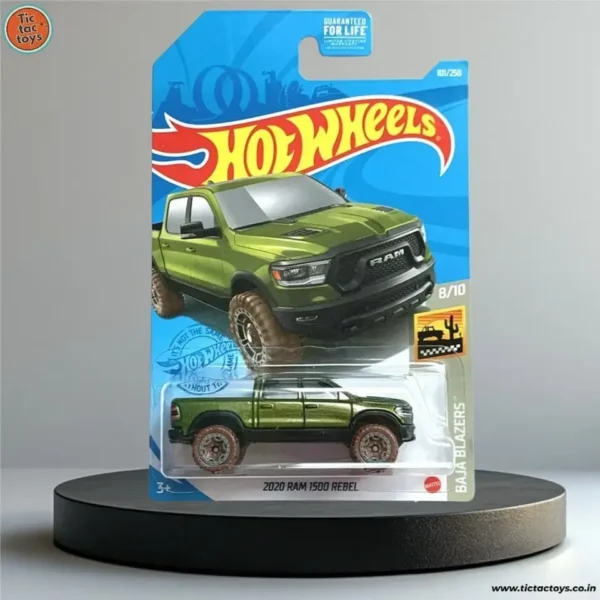 Hot Wheels Imported Card : 2020 RAM 1500 Rebel (Green)