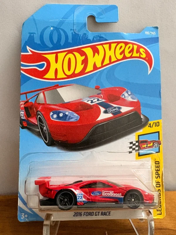 Hot Wheels 2016 Ford GT Race Imported Card Red