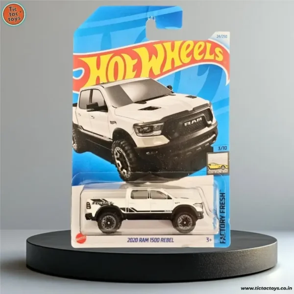 Hot Wheels Imported Card : 2020 RAM 1500 Rebel (White )