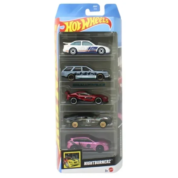 Hot Wheels 2025 Nightburnerz Street Racing 5 Pack Set Tuned Classics