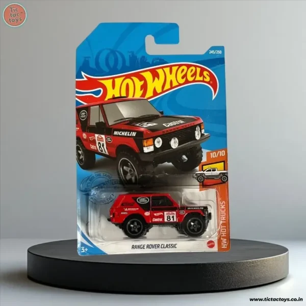 Hot Wheels Imported Card: Range Rover Classic HW Hot Trucks (Red)