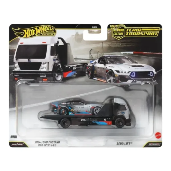 HotWheels Premium Car Culture Team Transport 2024 Ford Mustang RTR Spec 5-FD 1:64 Scale
