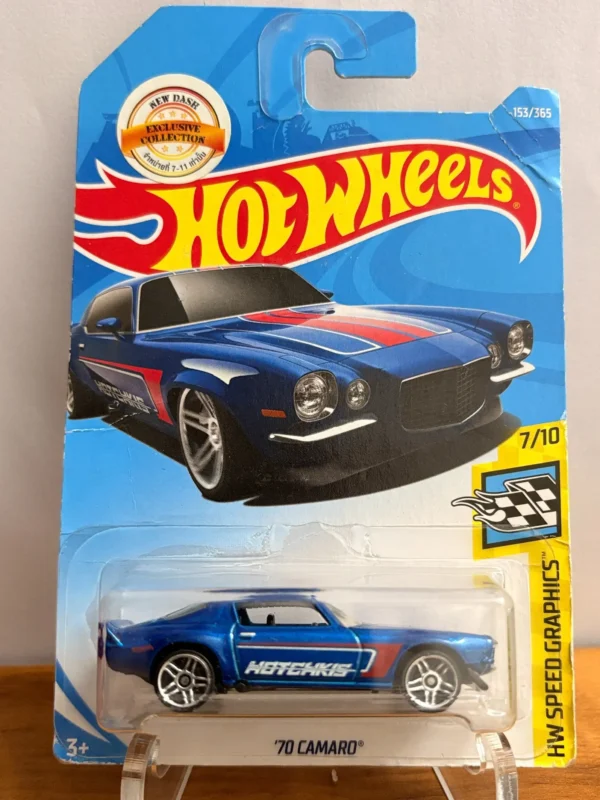 Hot Wheels Imported Card : 70 Camaro BLUE