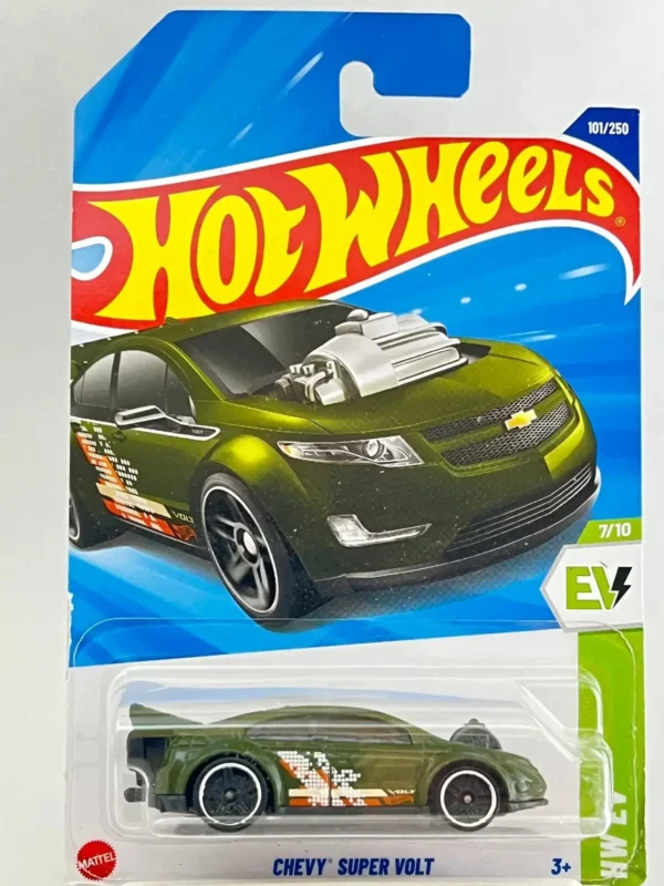 Hotwheel CHEVY SUPER VOLT 4E Green Imported Card
