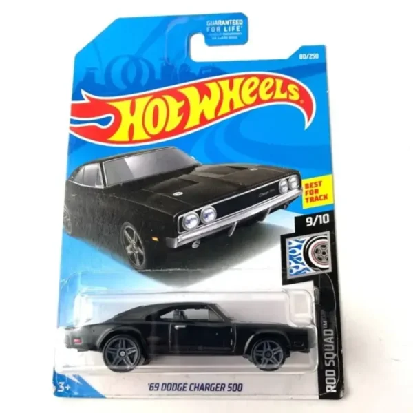Hot Wheels '69 Dodge Charger 500, Rod Squad 9/10 (Glossy Black) US Import