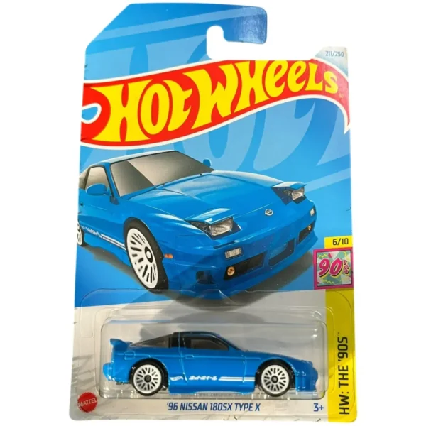 Hot Wheels 2024 96 Nissan 180SX Type X HW The 90S Ages 3 and Up (Blue)