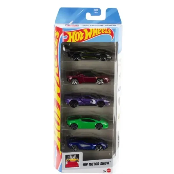 Hot Wheels 2025 Motor Show 5 Pack Die Cast Cars
