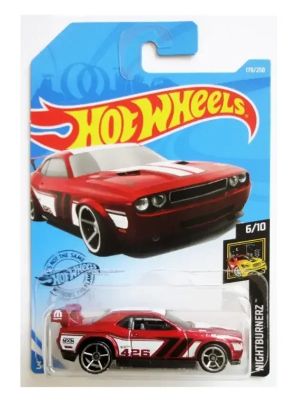 Hot Wheels Dodge Challenger Drift Car Dark Red Imported Card