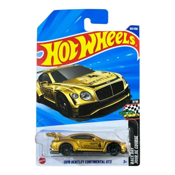 Hot Wheels 2018 Bently Continental GT3 Gold 2025 Card