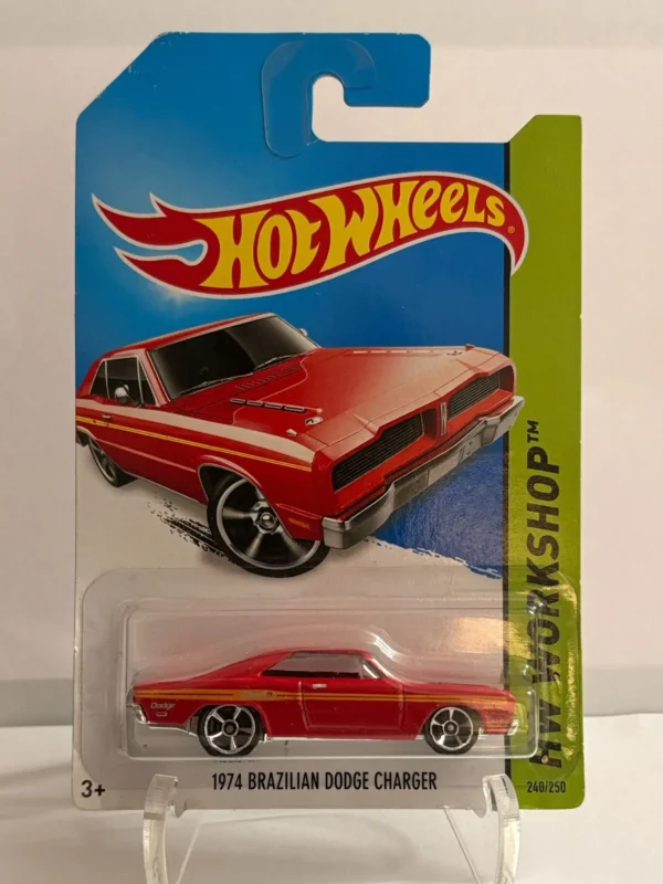 Hot Wheels 1974 Brazilian Dodge Charger RED US Import 240/250