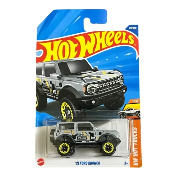 Hot Wheels 21 Ford Bronco HW Hot Trucks Ages 3 and Up by Small CLAP (Grey)