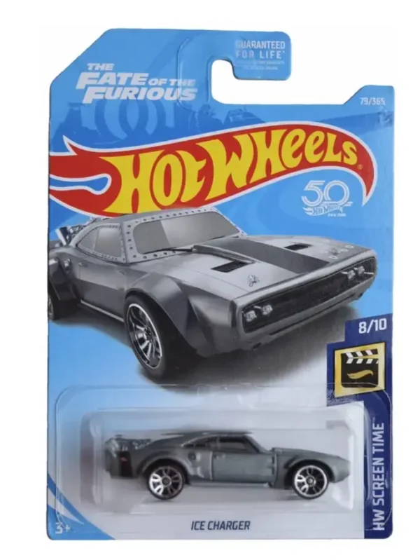 Hot Wheels Imported US Card: Ice Charger HW Screen Time (Grey) The fate of the furious
