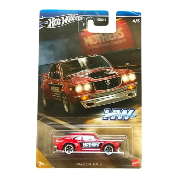 Hot Wheels Mazda RX3 HW Speed Graphics Edition Premium (Red)