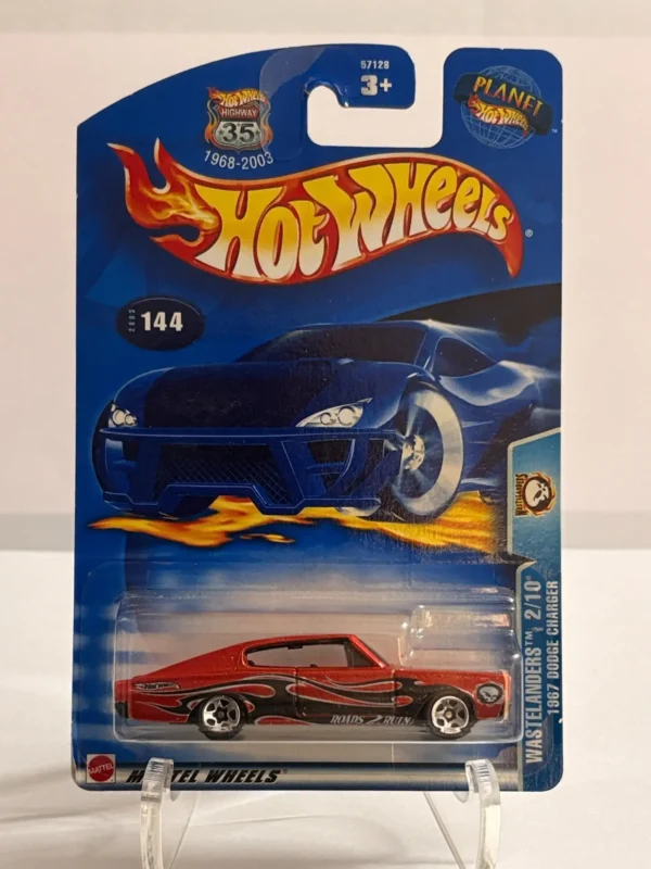 Hot Wheels 1969 Dodge Charger Red US card Wastelnders 2/10