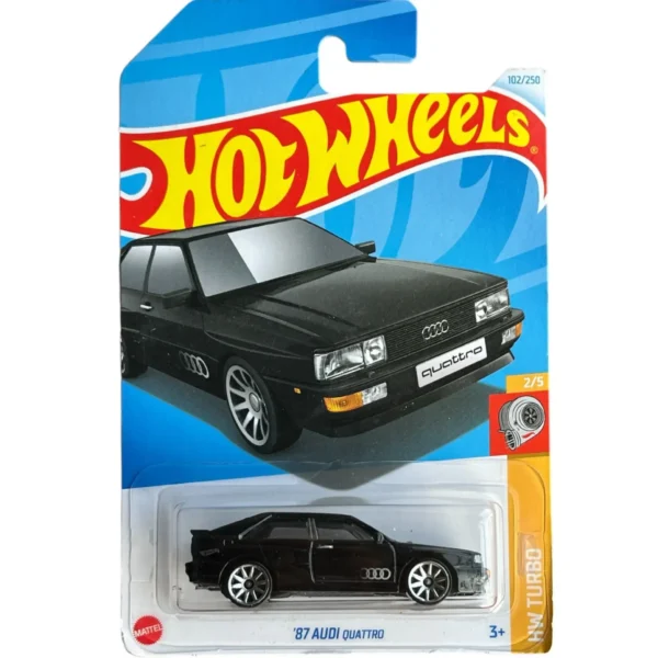 Hot Wheels 87 Audi Quattro HW Turbo for Ages 3 and Up (Black)