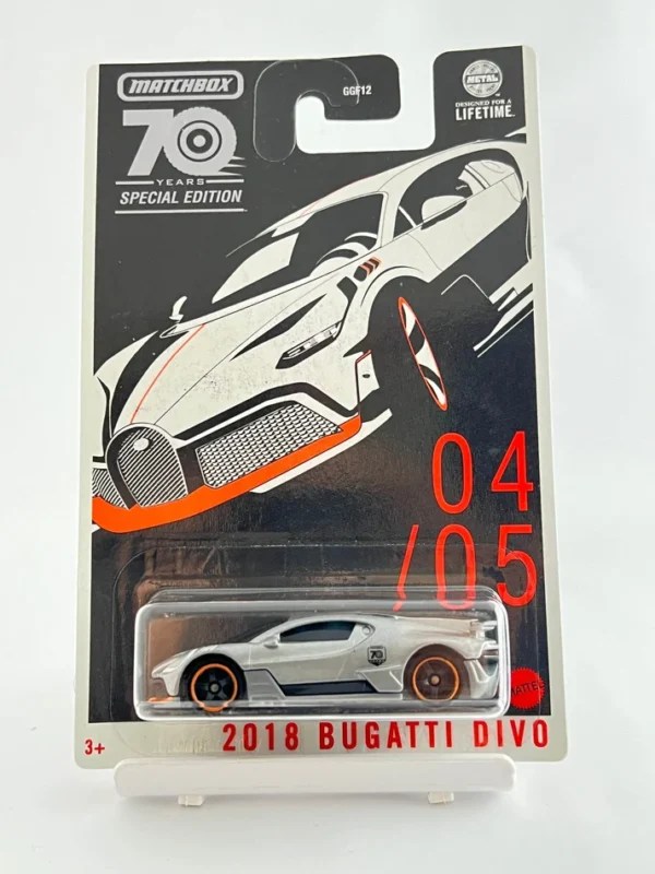 MATCHBOX 70TH ANNIVERSARY SPECIAL EDITION - 2018 BUGATTI DIVO  Imported Card