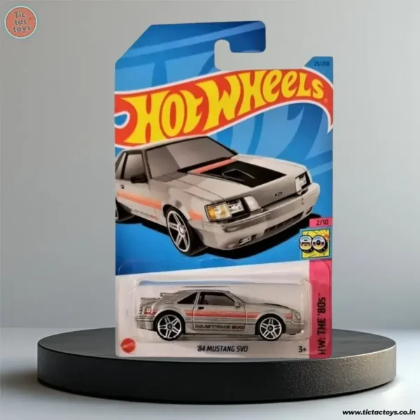 Hot Wheels Imported Card: 84 Mustang SVO ( Grey)