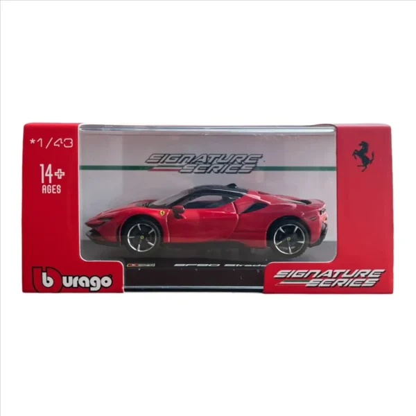 Bburago 1:43 Ferrari Signature - SF90 Stradale Diecast Car (Red)
