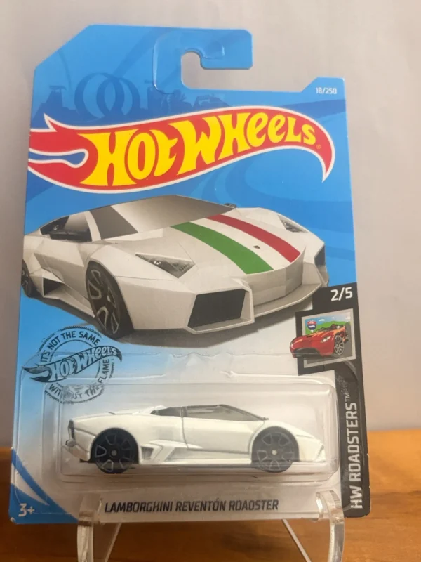 Hot Wheels Lamborghini Reventon Roadster (White) Imported US card