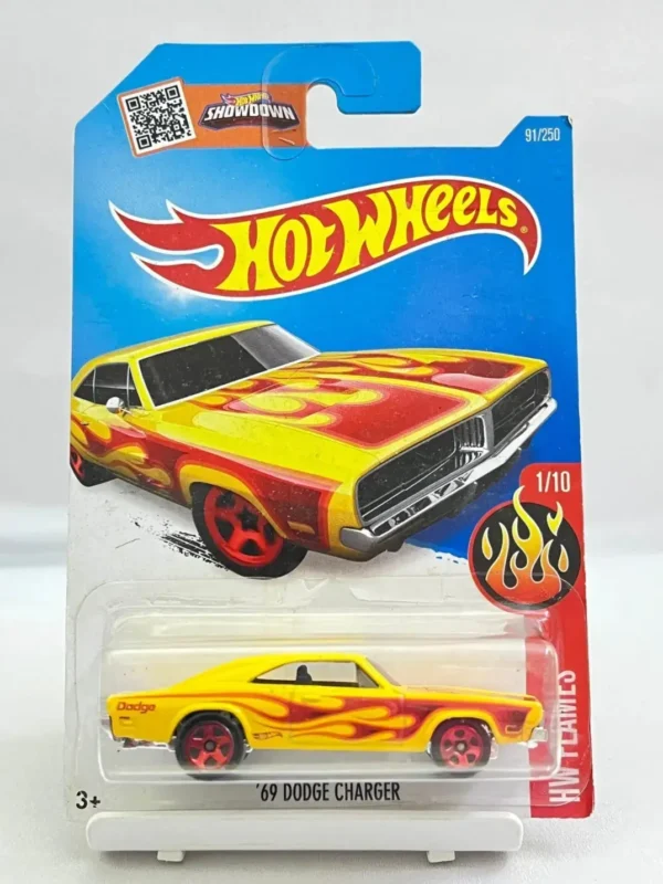 HOT WHEELS - 69 DODGE CHARGER US Import Yellow US Import
