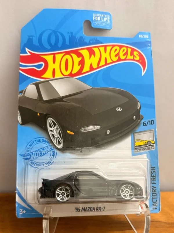 Hot Wheels 95 Mazda RX 7 BLACK Imported US card