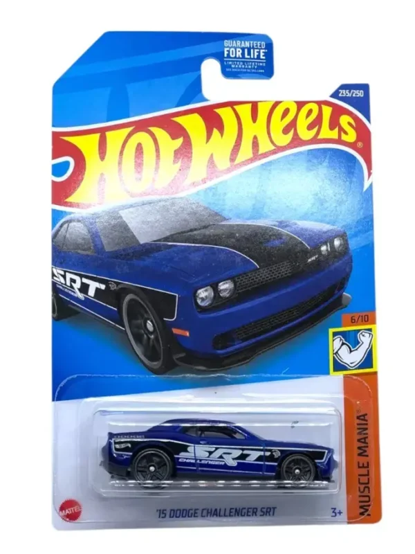 Hot Wheels 15 Dodge Challenger SRT Imported Card Blue