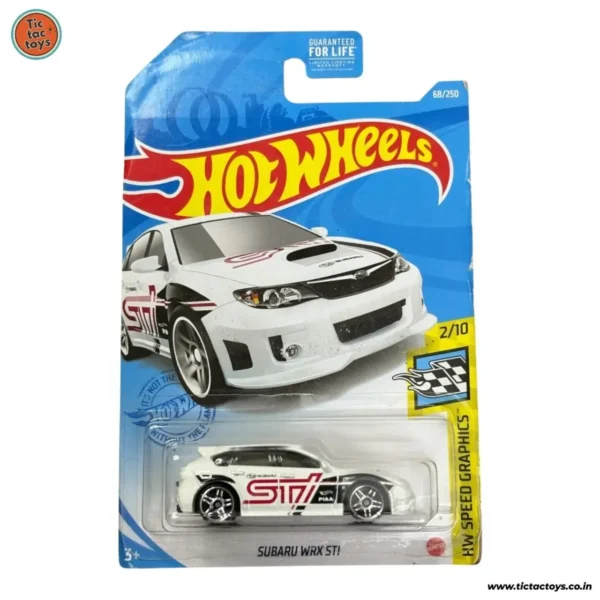 Hot Wheels Subaru WX STI (White ) (Imported card)