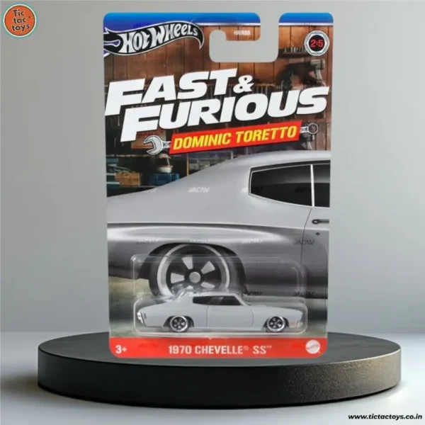 Hot Wheels Fast & Furious Dominic Toretto 1970 Chevelle SS (Grey) Imported Card