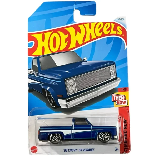 Hot Wheels 83 Chevy Silverado Then and Now (Blue)