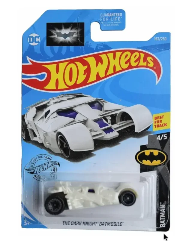 Hot Wheels The Dark Knight Batmobile Batman 4/5 White Imported card