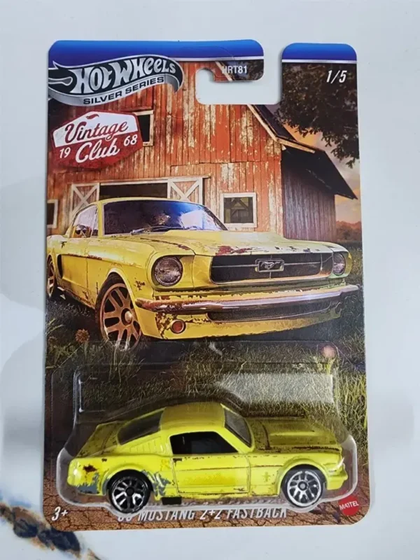 Hot Wheels Silver Series 65 Mustang Fastback Vintage Club Yellow