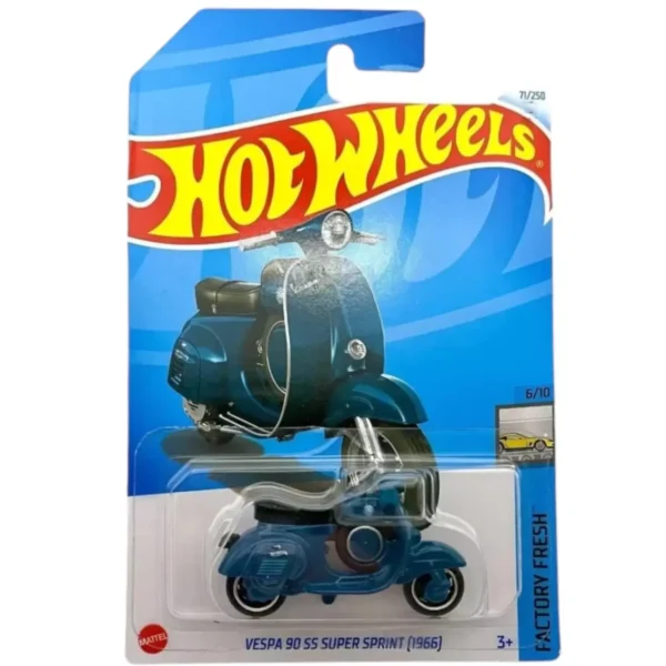 Hot Wheels 2024 Vespa 90 SS Super Sprint 1966 Factory Fresh Ages 3 and Up (Blue)