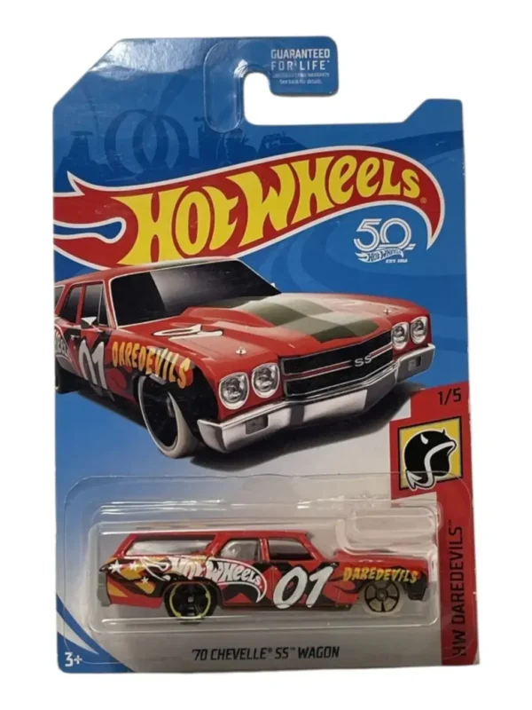 Hot Wheels 70 Chevelle SS Wagon Red imported card