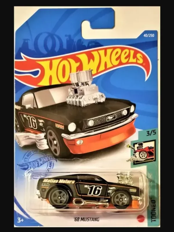 Hotwheels 68 Mustang Imported Mainline Black