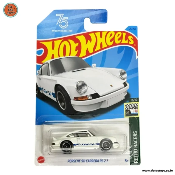 Hot Wheels Imported Card: Porsche 911Carrera RS2.7 White