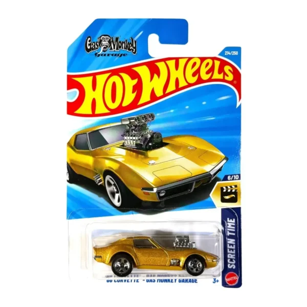 Hot Wheels Gold 66 Corvette Gas Monkey Garage L Case 2026