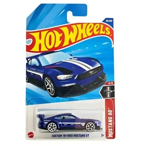 Hot Wheels Custom 18 Ford Mustang Gt Blue (2025 Card )