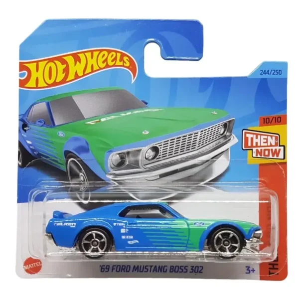 Hot Wheels - '69 Ford Mustang Boss 302 FALKEN Design Blue US Card