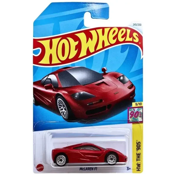 Hot Wheels 1:64 Scale McLaren F1 HW The 90S for Ages 3 and Up by Small CLAP (Red)