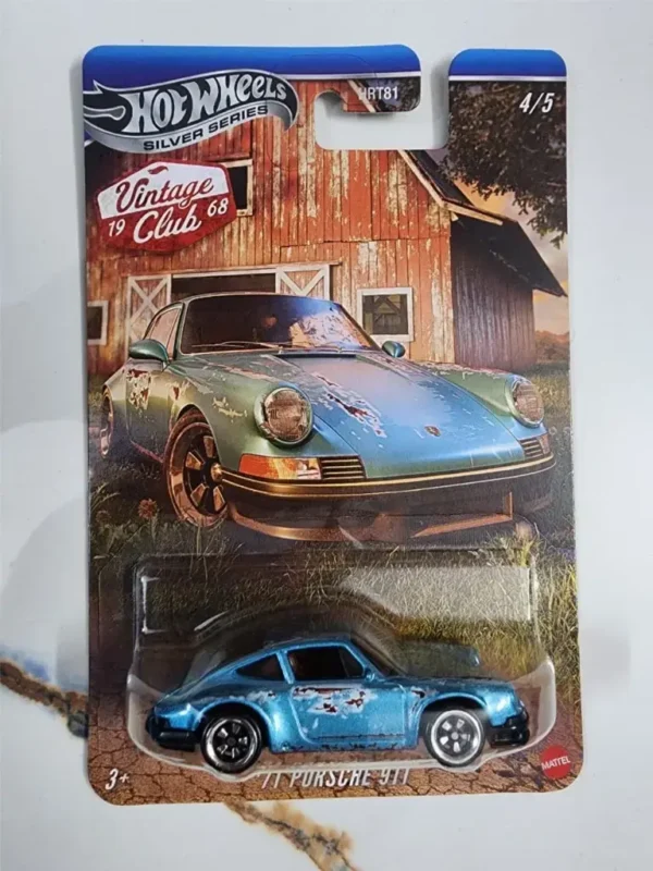 Hot Wheels Silver Series 71 Porsche 911 Vintage Club Blue