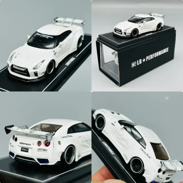 Liberty Walk LB Performance R35 GT-R Diecast Model White 1:64