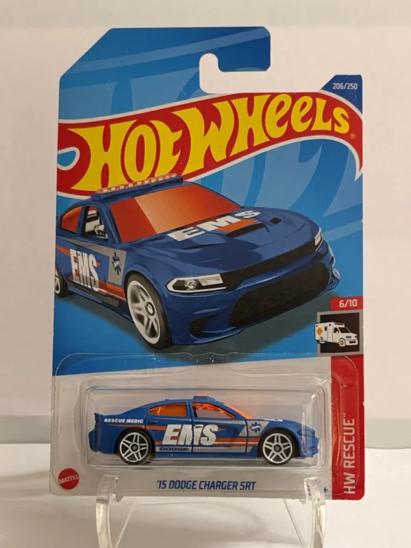 Hot Wheels 15 Dodge Charger SRT Blue US card