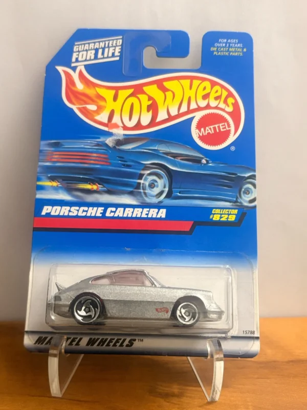 Hotwheels PORSCHE CARRERA Silver US Imported card #Collector829